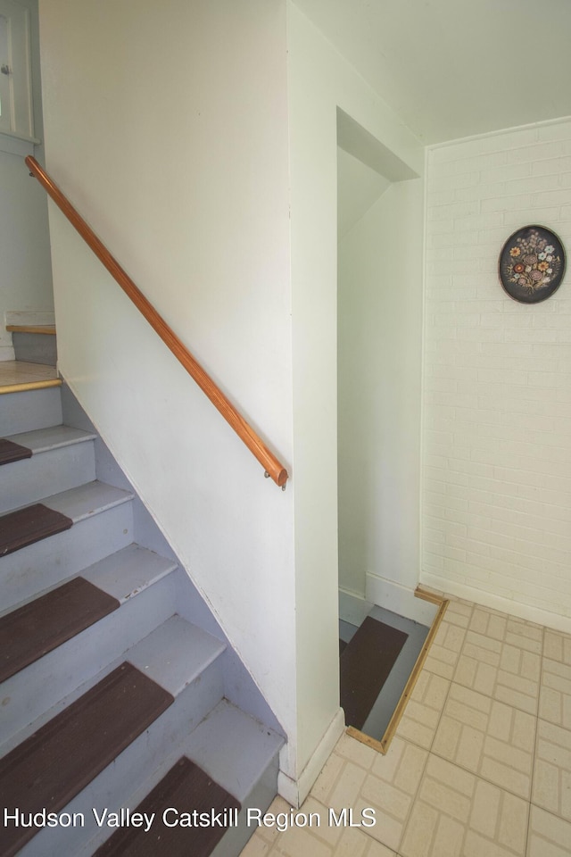 38 Plattekill Ave, New Paltz, NY 12561 - staircase featuring baseboards