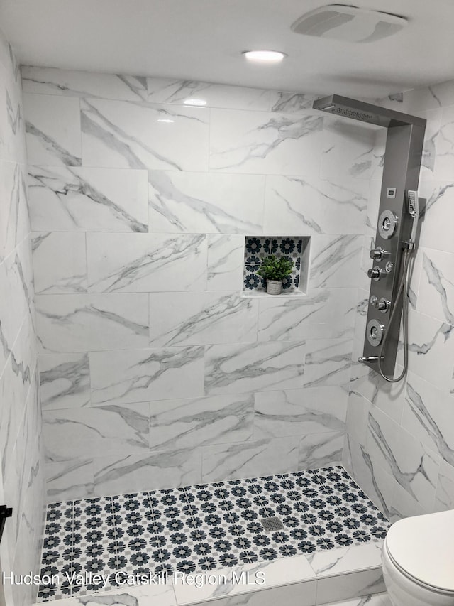 4947 Rte 32, Catskill, NY 12414 - bathroom with a marble finish shower and toilet