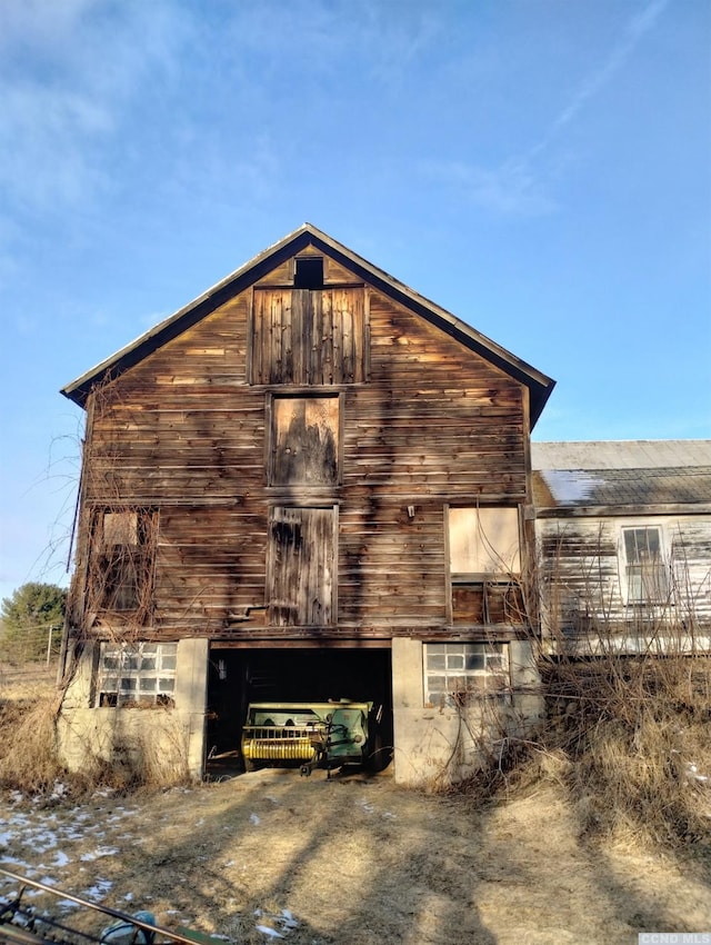 1644 Rte 9, Stuyvesant, NY 12173 - back of house featuring a barn, a garage, and an outbuilding