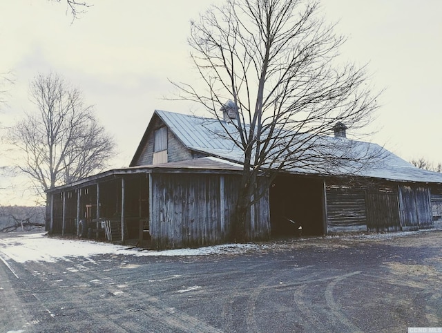 1644 Rte 9, Stuyvesant, NY 12173 - snow covered structure featuring an outdoor structure