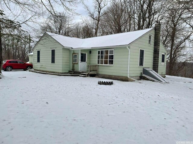 1644 Rte 9, Stuyvesant, NY 12173 - ranch-style home with a chimney