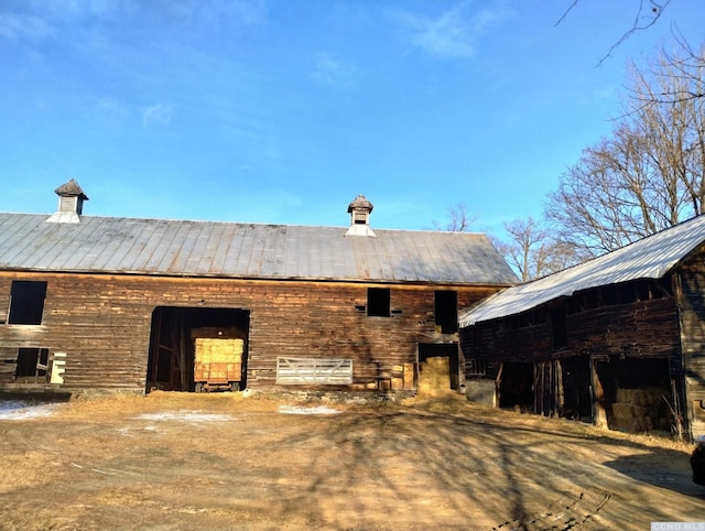 1644 Rte 9, Stuyvesant, NY 12173 - back of property with a barn, an outdoor structure, and metal roof