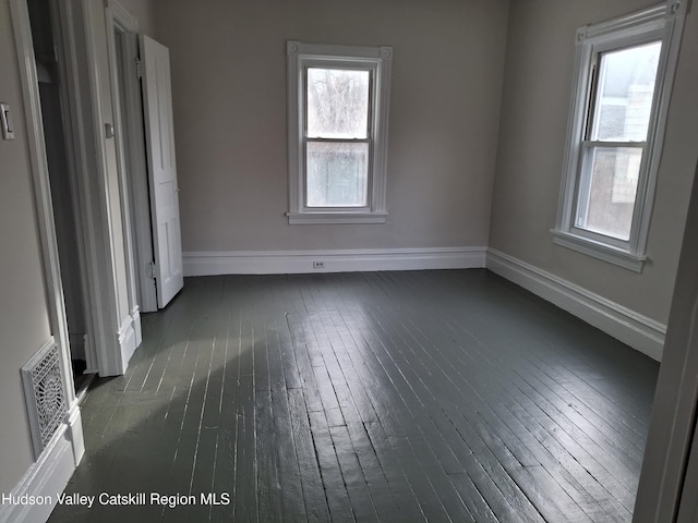 interior space featuring dark hardwood / wood-style floors