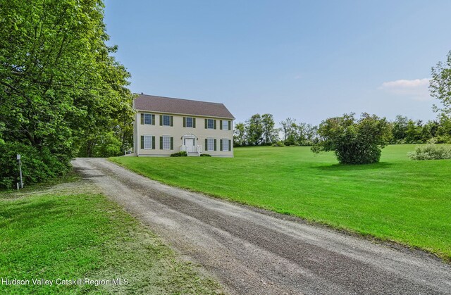 825 County Route 403, Greenville, NY 12083 - colonial inspired home with driveway and a front lawn