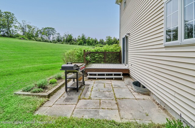 825 County Route 403, Greenville, NY 12083 - view of patio / terrace featuring a wooden deck and area for grilling