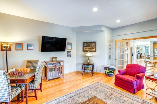 220 Botti Dr, Hunter, NY 12442 - living room with wood finished floors and recessed lighting