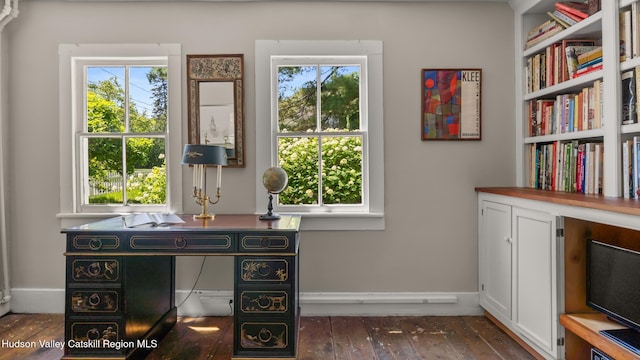 7 Paul Ave, Hudson, NY 12534 - office featuring healthy amount of natural light and hardwood / wood-style flooring