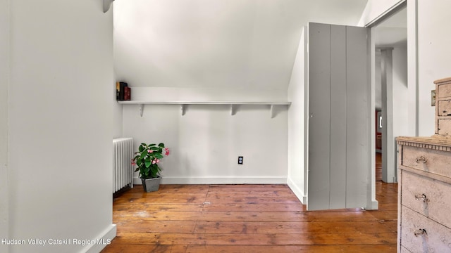 7 Paul Ave, Hudson, NY 12534 - laundry room with radiator heating unit and wood-type flooring