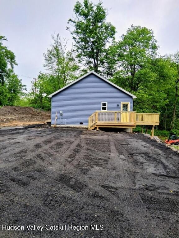 4791 US Highway 209, Accord, NY 12404 - view of side of home with a wooden deck