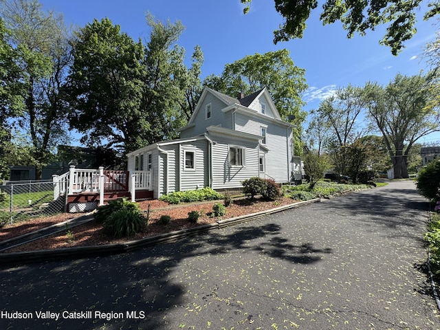 244 Jefferson Hts, Catskill, NY 12414 - view of front of property featuring a deck