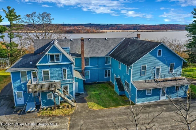 996 Dominican Ln, Saugerties, NY 12477 - view of front facade with a chimney and stairs