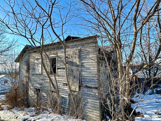 4 Ellsworth St, Claverack, NY 12565 - snow covered property with an outbuilding