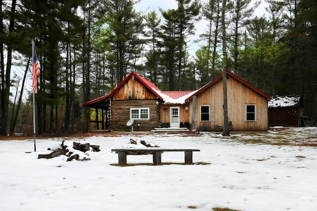 454 Niles Rd, Medusa, NY 12120 - snow covered property featuring metal roof