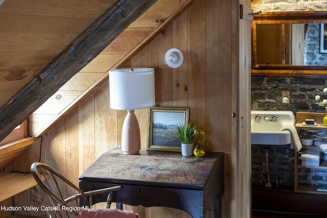 18 Striebel Rd, Woodstock, NY 12498 - office with wood walls