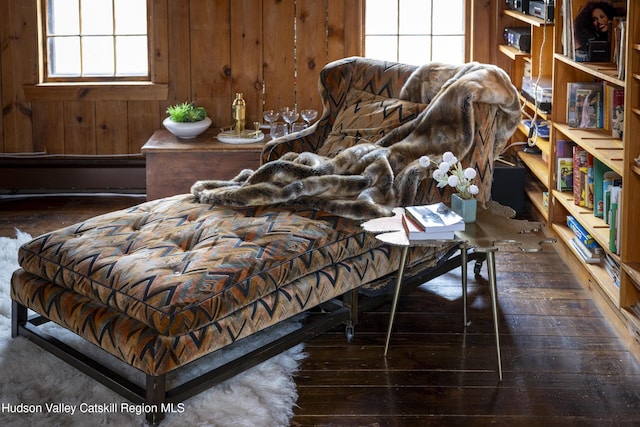 18 Striebel Rd, Woodstock, NY 12498 - bedroom featuring wooden walls and hardwood / wood-style floors