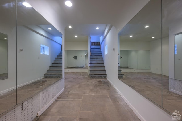 5015 Crow Hill Rd, Austerlitz, NY 12165 - stairs with recessed lighting and baseboards