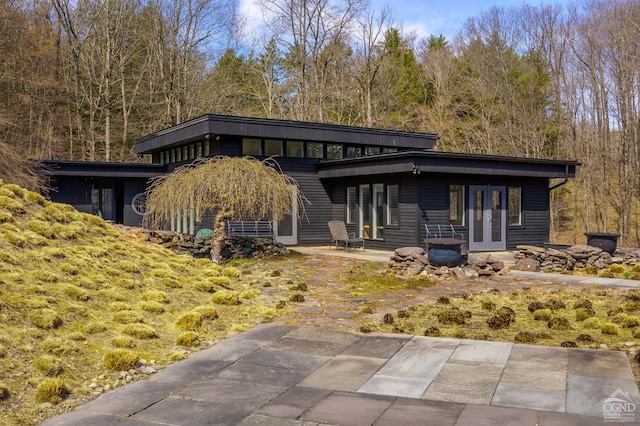 5015 Crow Hill Rd, Austerlitz, NY 12165 - back of house with french doors