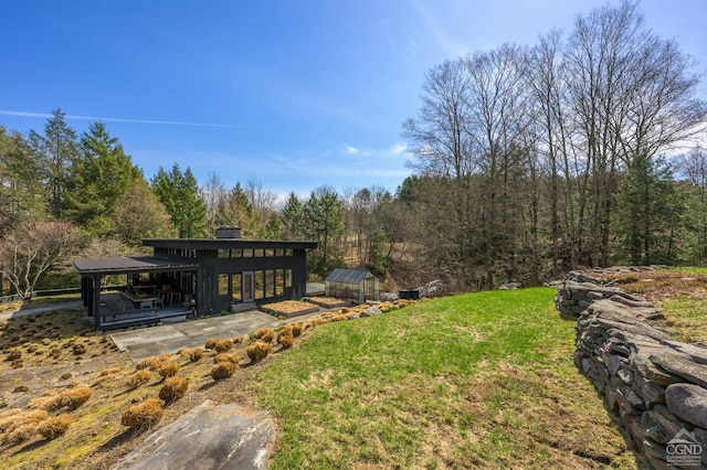 5015 Crow Hill Rd, Austerlitz, NY 12165 - view of grassy yard with an outbuilding