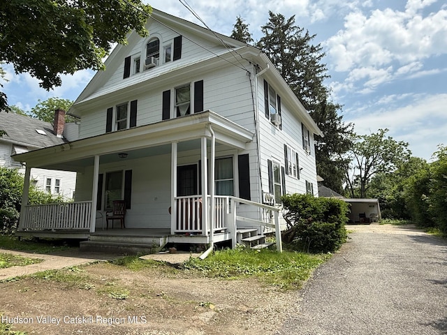 5846 Elm Ave S, Millerton, NY 12546 - view of front facade featuring a porch and driveway
