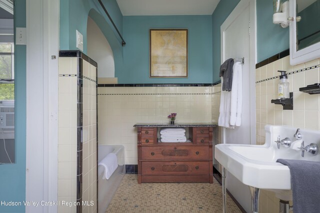 4170 Rte 9w, West Camp, NY 12477 - full bath featuring tile walls and a tub