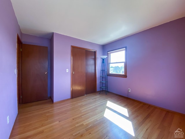20 Joslen Pl, Hudson, NY 12534 - unfurnished bedroom with light wood finished floors and a closet