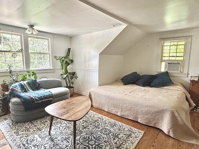 174 Palentown Rd, Kerhonkson, NY 12446 - bedroom featuring cooling unit and wood finished floors