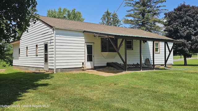183 S St, Windham, NY 12496 - rear view of house with a yard