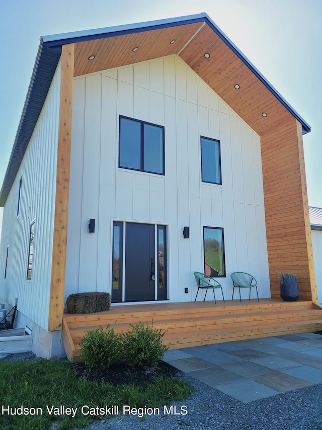 rear view of house with a patio area