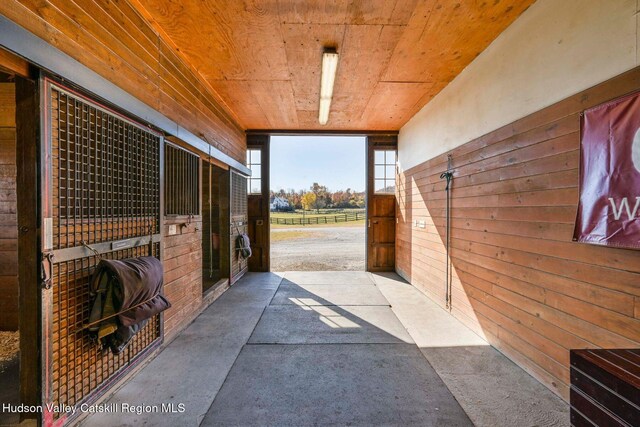 view of horse barn