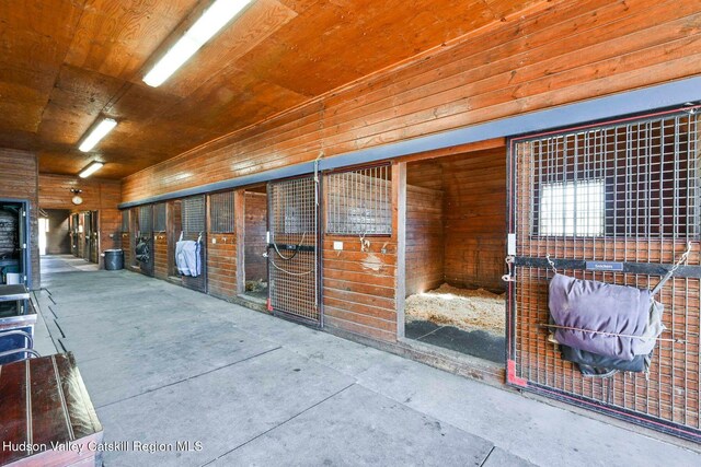 view of horse barn