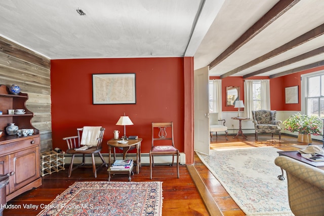55 Church Ave, Germantown, NY 12526 - living area with hardwood / wood-style floors