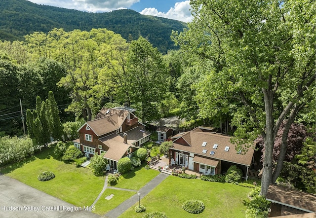 aerial view with a view of trees