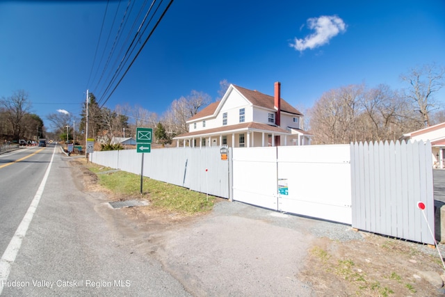 7180 Rte 209, Wawarsing, NY 12489 - view of asphalt road featuring a gate