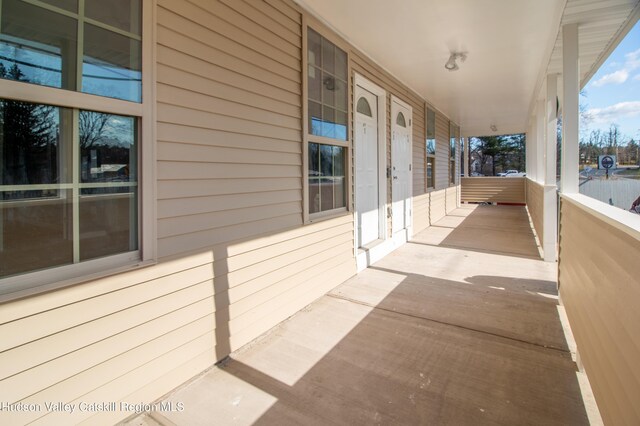 view of patio with covered porch