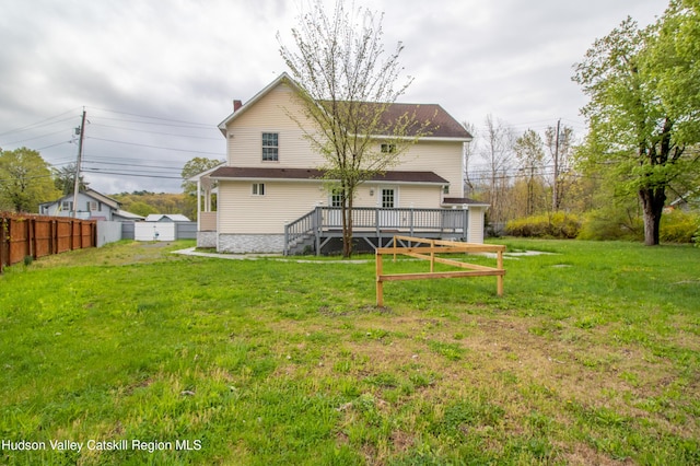 7180 Rte 209, Wawarsing, NY 12489 - rear view of house featuring a deck