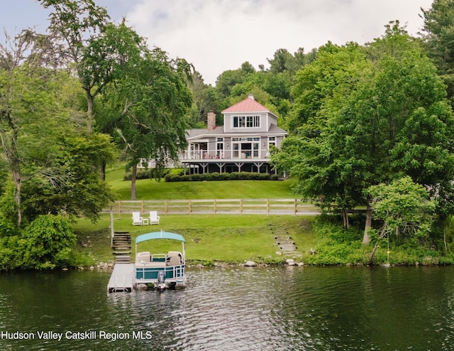 225 Lakeview Rd, Craryville, NY 12521 - dock featuring a water view