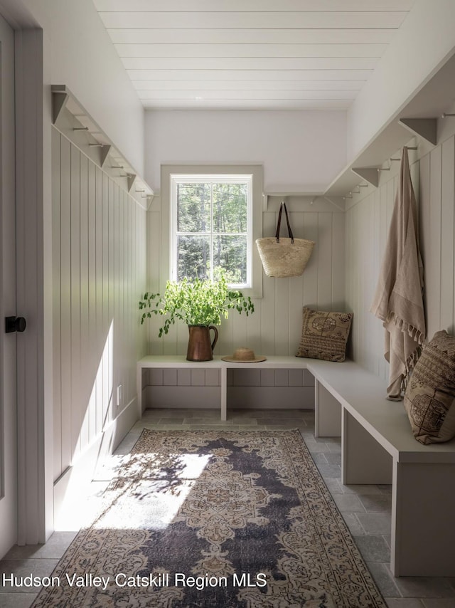 245 Brown Rd, Olivebridge, NY 12461 - mudroom featuring stone tile floors