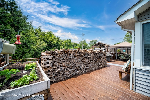2-6 Old Firehouse Rd, Plattekill, NY 12568 - deck featuring a gazebo and area for grilling