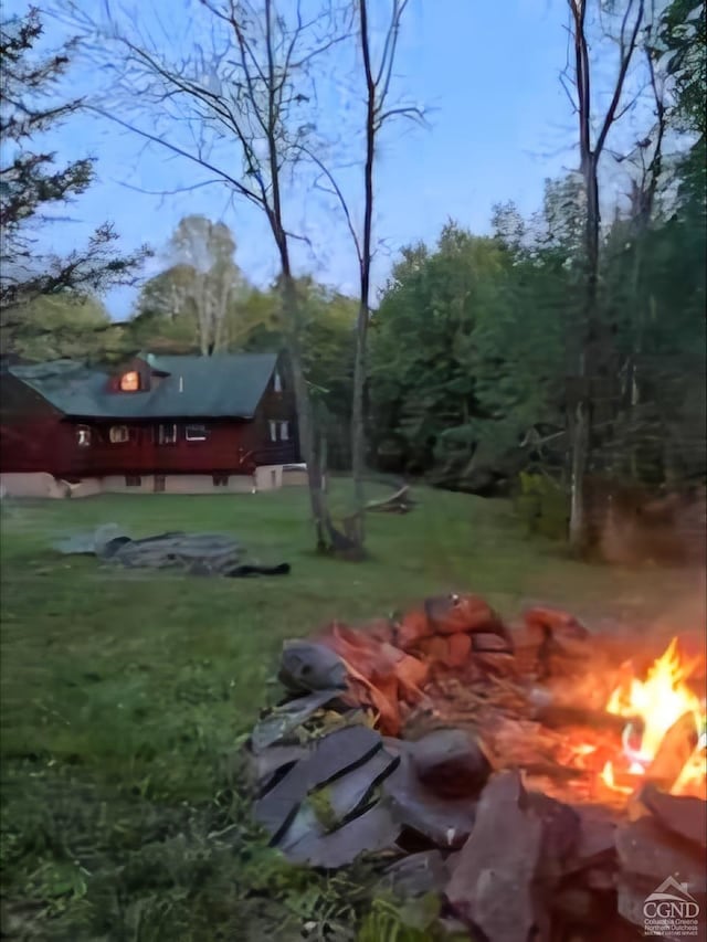 159 Toles Hollow Rd, Conesville, NY 12076 - view of green lawn