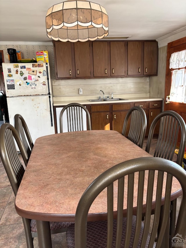287 Shady Glen Rd, East Durham, NY 12423 - dining area featuring crown molding