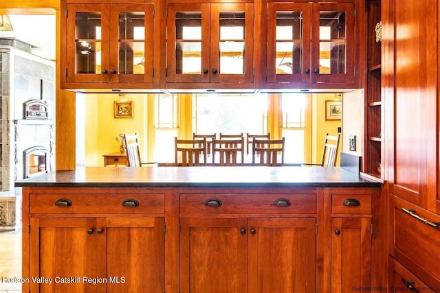 view of bar
