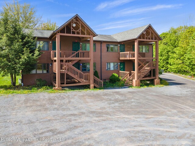 11 Quads Way, Windham, NY 12496 - view of property featuring stairs and dirt driveway