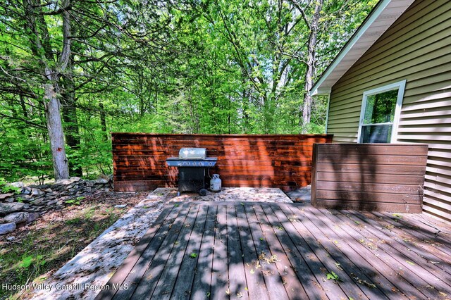 534 Rte 145, Cairo, NY 12413 - wooden terrace with area for grilling