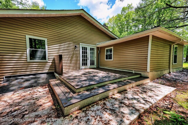 534 Rte 145, Cairo, NY 12413 - rear view of property with french doors and a deck