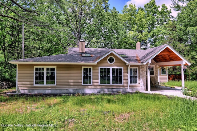 534 Rte 145, Cairo, NY 12413 - view of front of property with a chimney and a patio area