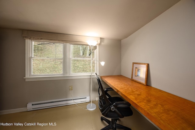 592 County Route 6, High Falls, NY 12440 - unfurnished office with baseboard heating