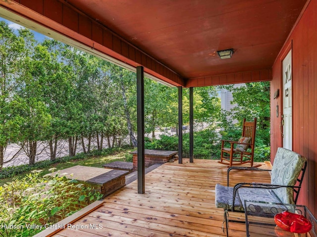 2481 Rte 145, East Durham, NY 12423 - view of deck