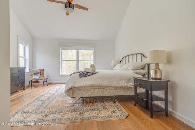 51 Houtman Rd, Saugerties, NY 12477 - bedroom with multiple windows, wood finished floors, and lofted ceiling