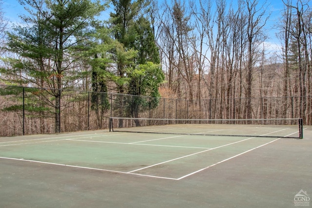 57 Spencer Rd, Austerlitz, NY 12017 - view of tennis court featuring fence and community basketball court