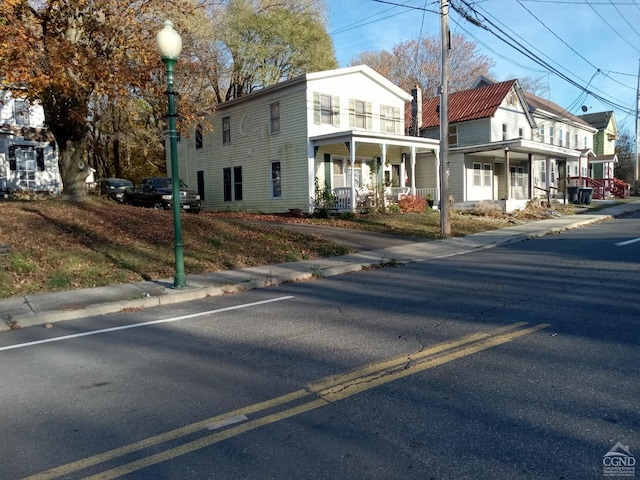 564 Main St, Cairo, NY 12413 - view of asphalt street featuring street lighting, curbs, and sidewalks